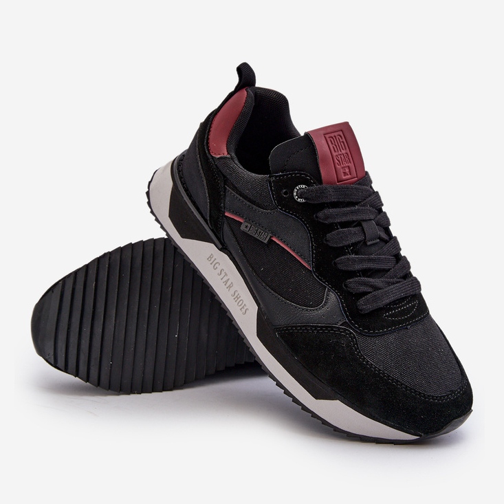 Herrsneakers Memory Foam System Big Star NN174350 Svart 1