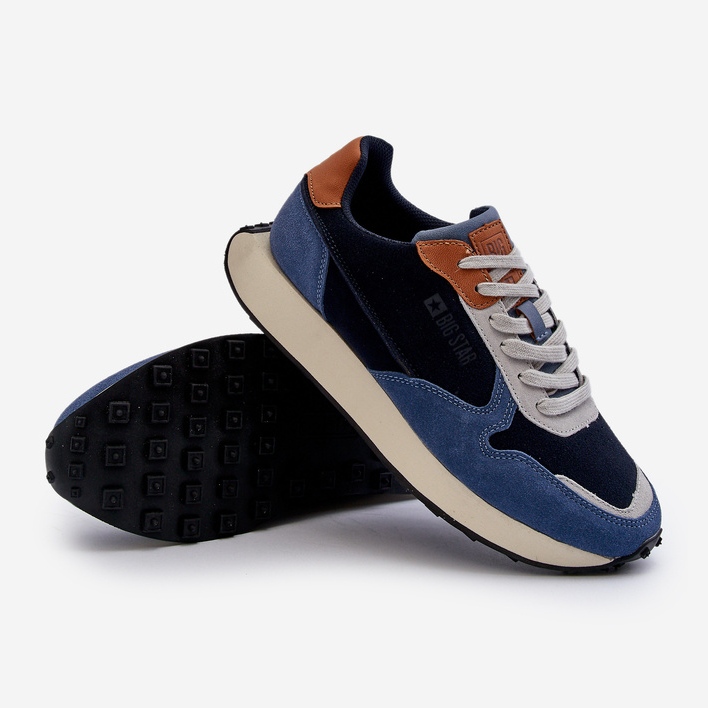 Herrsneakers Memory Foam System Big Star NN174356 Marinblå 1