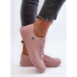 Klassiska damsneakers Big Star NN274291 Rosa 10