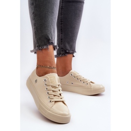 Klassiska damsneakers Big Star NN274286 Beige 5