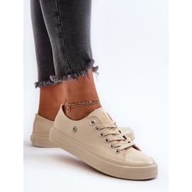 Klassiska damsneakers Big Star NN274286 Beige 8
