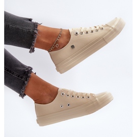 Klassiska damsneakers Big Star NN274286 Beige 10