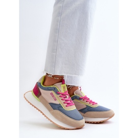 Dam Sneakers Memory Foam System Big Star NN274692 Flerfärgad blå 2