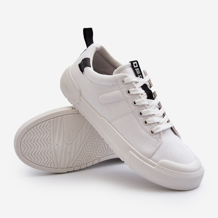 Låga sneakers för män Memory Foam System Big Star NN174154 vit 1