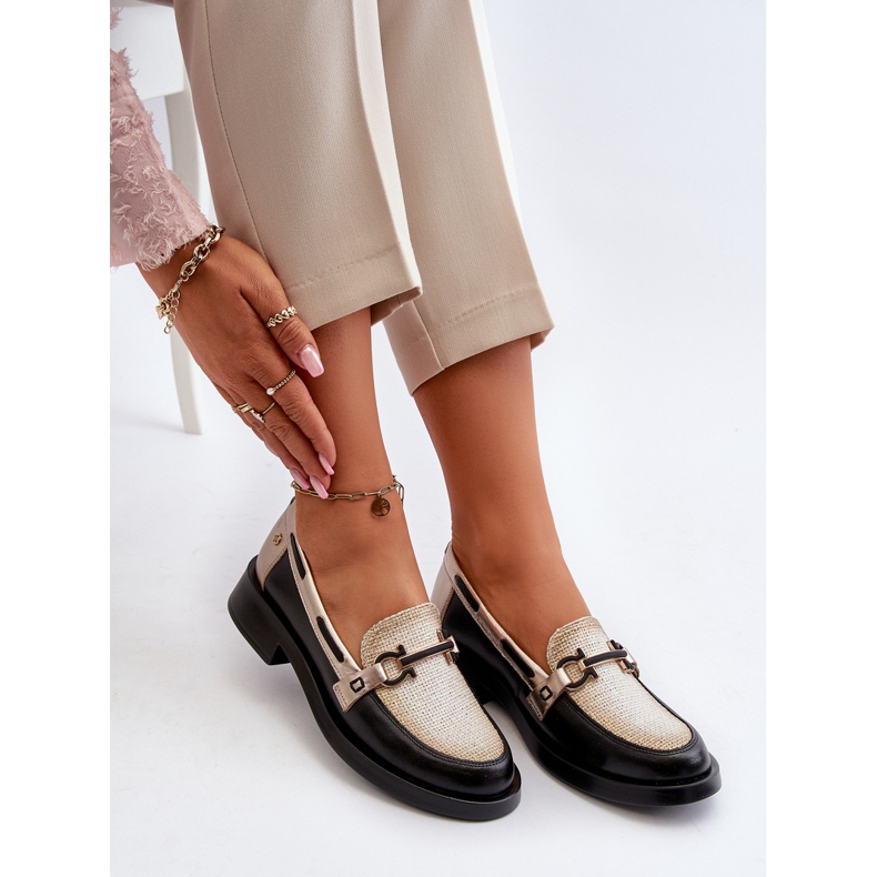 Lädermockasiner Damskor Maciejka 06493-01 Svart 1