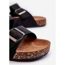 Herrflipflops med korksula, Black Rosawia svart 2