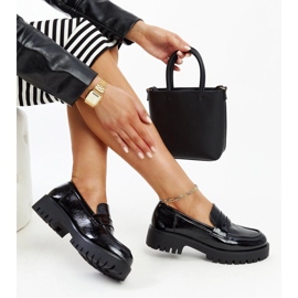 Loafers i svart läder 1