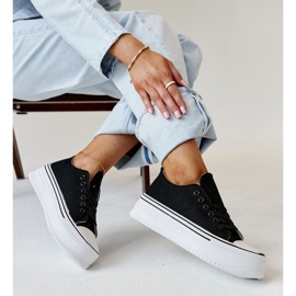 Svarta sneakers med tjock Bahirasula 1