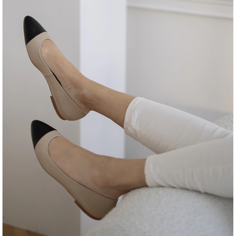 Marco Shoes Ballerinor i Bilbao beige 2