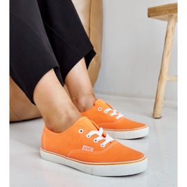 Orange klassiska Erla sneakers 1