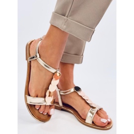 Ennes Gold sandaler med gulddekor gyllene 1