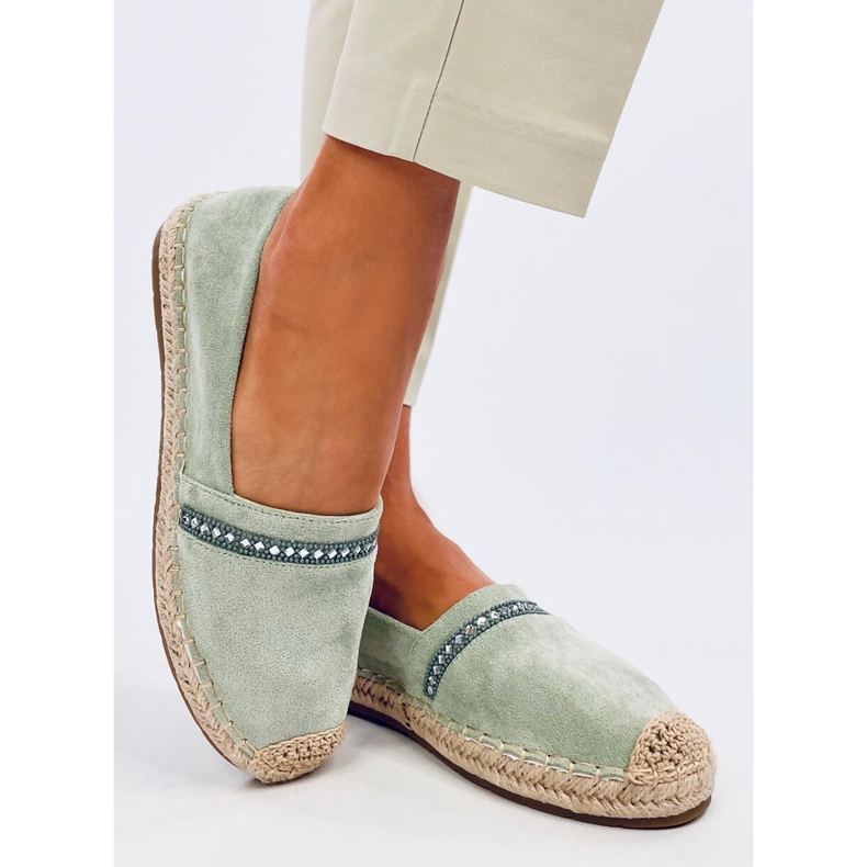 Etance Green espadrillor för kvinnor grön 2