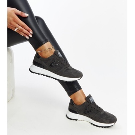 Mörkgrå sneakers med tjockare Olonio-sula 1