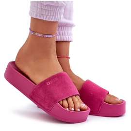 Damrutschbanor i mocka på plattformen Big Star NN274A672 Fuchsia rosa 10
