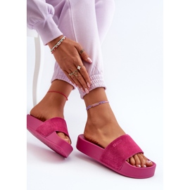 Damrutschbanor i mocka på plattformen Big Star NN274A672 Fuchsia rosa 9