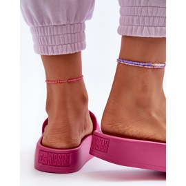 Damrutschbanor i mocka på plattformen Big Star NN274A672 Fuchsia rosa 8