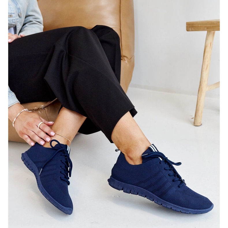 Marinblå Shukornia sportsneakers 1