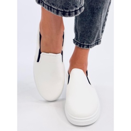 Alliot White slip-on sneakers vit 1