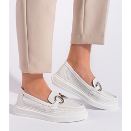 Goodin Vita genombrutna mockasiner för kvinnor 1