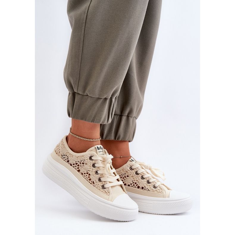 Sneakers för kvinnor Lee Cooper LCW-23-44-1620 Beige 2