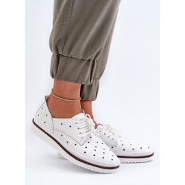 Skinnskor för kvinnor Vita S.Barski LR182 2