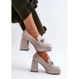 S.Barski Dampatentskor med hög klack Grå D&amp;A MR38-906 1