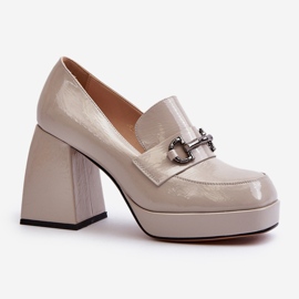 S.Barski Dampatentskor med hög klack Grå D&amp;A MR38-906 2