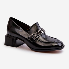 Lackläderpumpar Svart S.Barski MR38-960 1