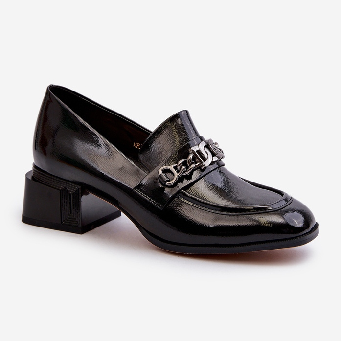 Lackläderpumpar Svart S.Barski MR38-960 1