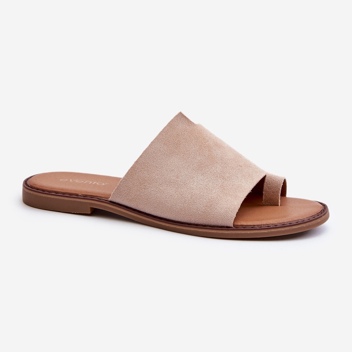 Mockaflip-flops för kvinnor Beige Amite 1