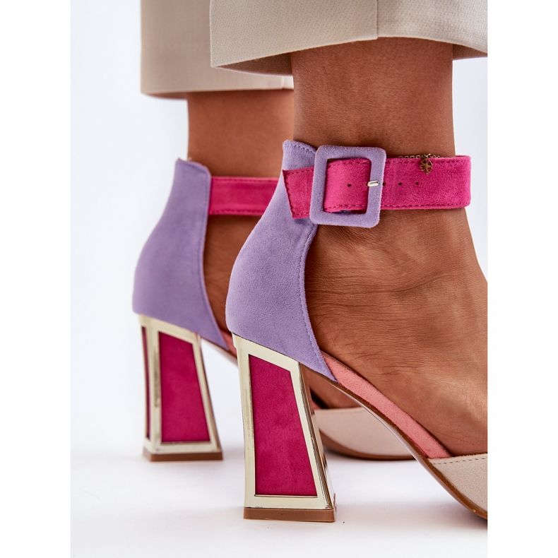 Mocka Pumps på en högklackad flerfärgad Lodho mångfärgad 1