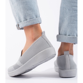 Grå slip-on sneakers 2
