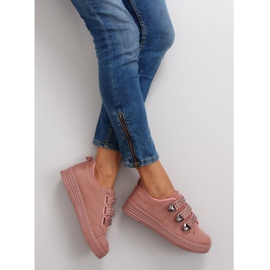 Sneakers med nitar 16-582 Rosa 1
