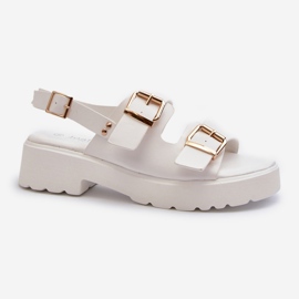 Damsandaler med spännen Eco Läder Vit Konanttia 1