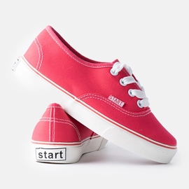 Mörkrosa barnsneakers från Costrana 1