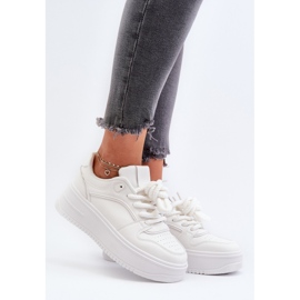 Platform Sneakers för kvinnor Eco Leather White Vhisper vit 2