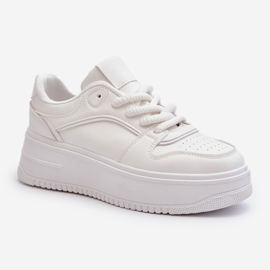 Platform Sneakers för kvinnor Eco Leather White Vhisper vit 1