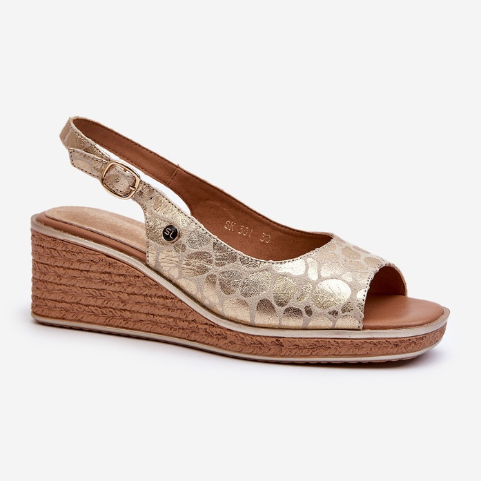 Sergio Leone SK301 guldsandaler för damer gyllene 1