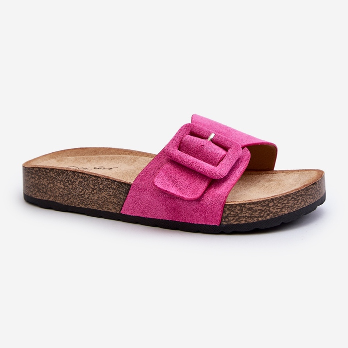 Damflipflops med spänne Eco Mocka Fuchsia Laeltia rosa 2