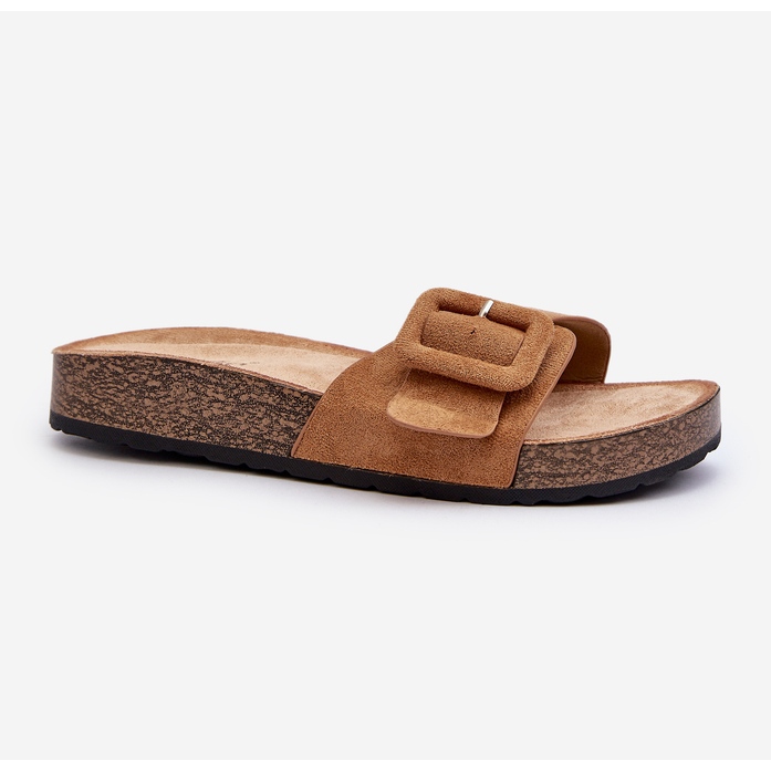 Ekomocka för damer Camel Laeltia flip-flops med spänne brun 2