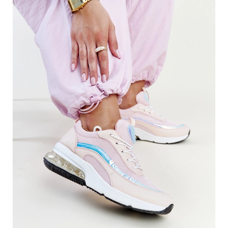 Rosa sneakers med Jelek hologram 1