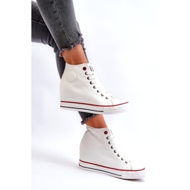 Wedge Sneakers för kvinnor Cross Jeans NN2R4004 Vit 4