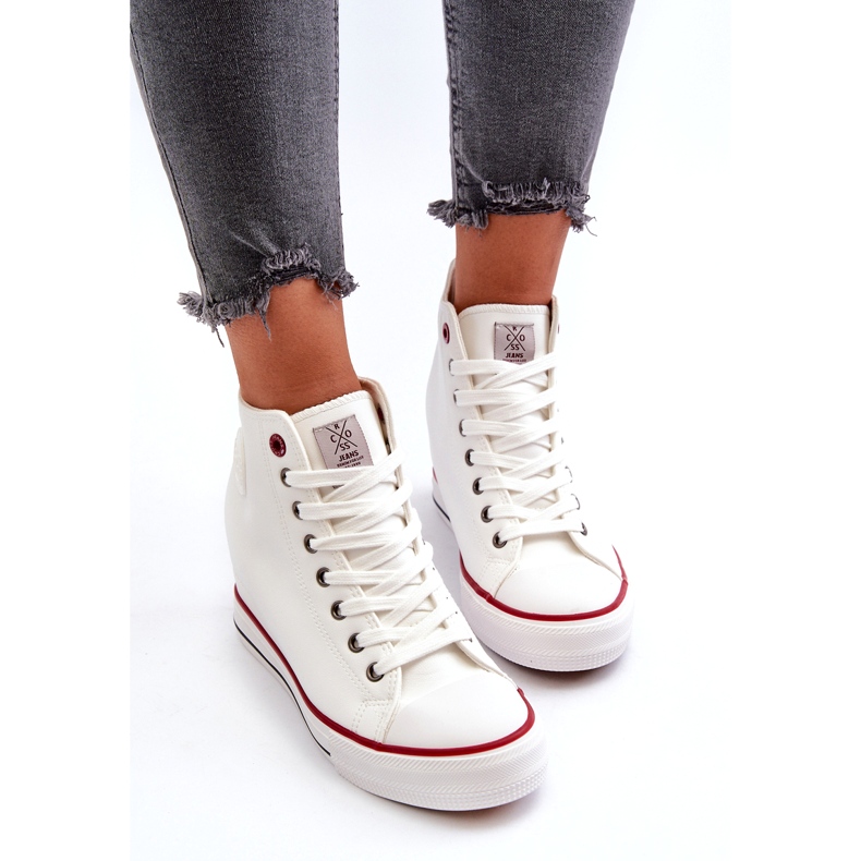 Wedge Sneakers för kvinnor Cross Jeans NN2R4004 Vit 3