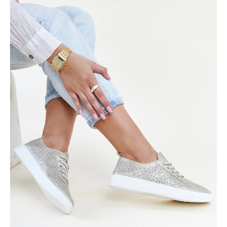 Guld Whitley eco läder sneakers gyllene 1