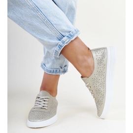 Guld Whitley eco läder sneakers gyllene 2