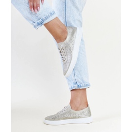 Guld Whitley eco läder sneakers gyllene 3