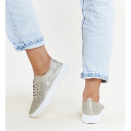 Guld Whitley eco läder sneakers gyllene 4