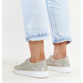 Guld Whitley eco läder sneakers gyllene 5