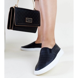 Svarta Hilal slip-on sneakers 2