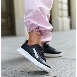 Svarta Brecht eco läder sneakers 2